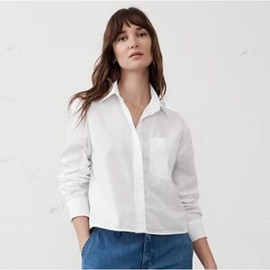 Banana Republic White Button Down Shirt